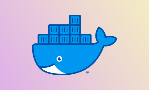 Logo de Docker: uma baleia azul carregando vários contêineres de carga nas costas.